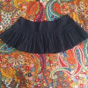 Phase clothing twill pinstripe micro mini 12UK